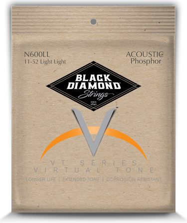 Uncoated Natural Phosphor Bronze Acoustic Guitar 92/8 by Black Diamond USA